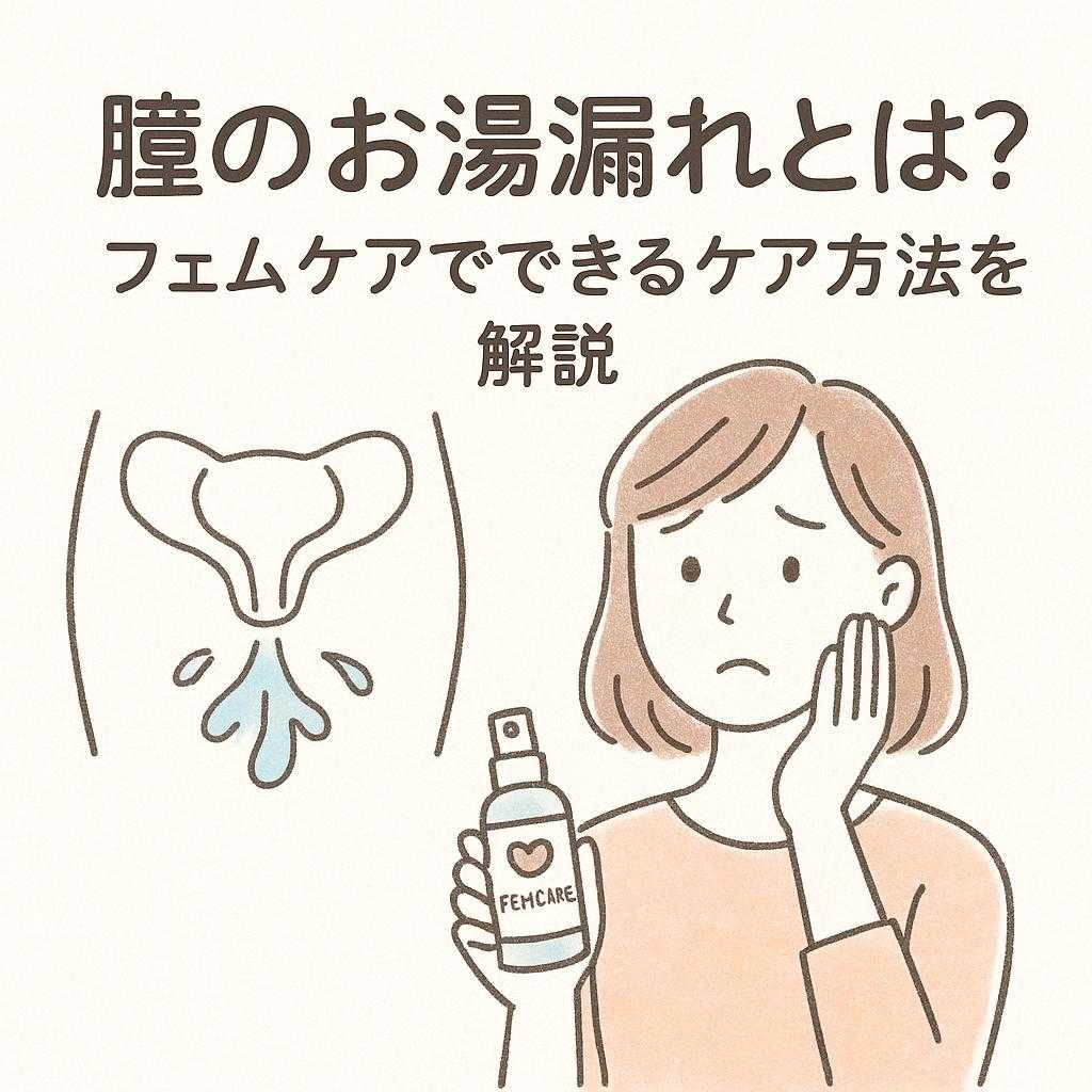 膣のお湯漏れとは？フェムケアでできるケア方法を解説