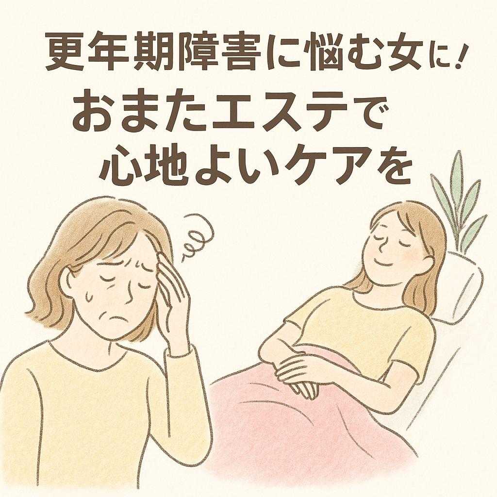 更年期障害に悩む女性へ！おまたエステで心地よいケアを