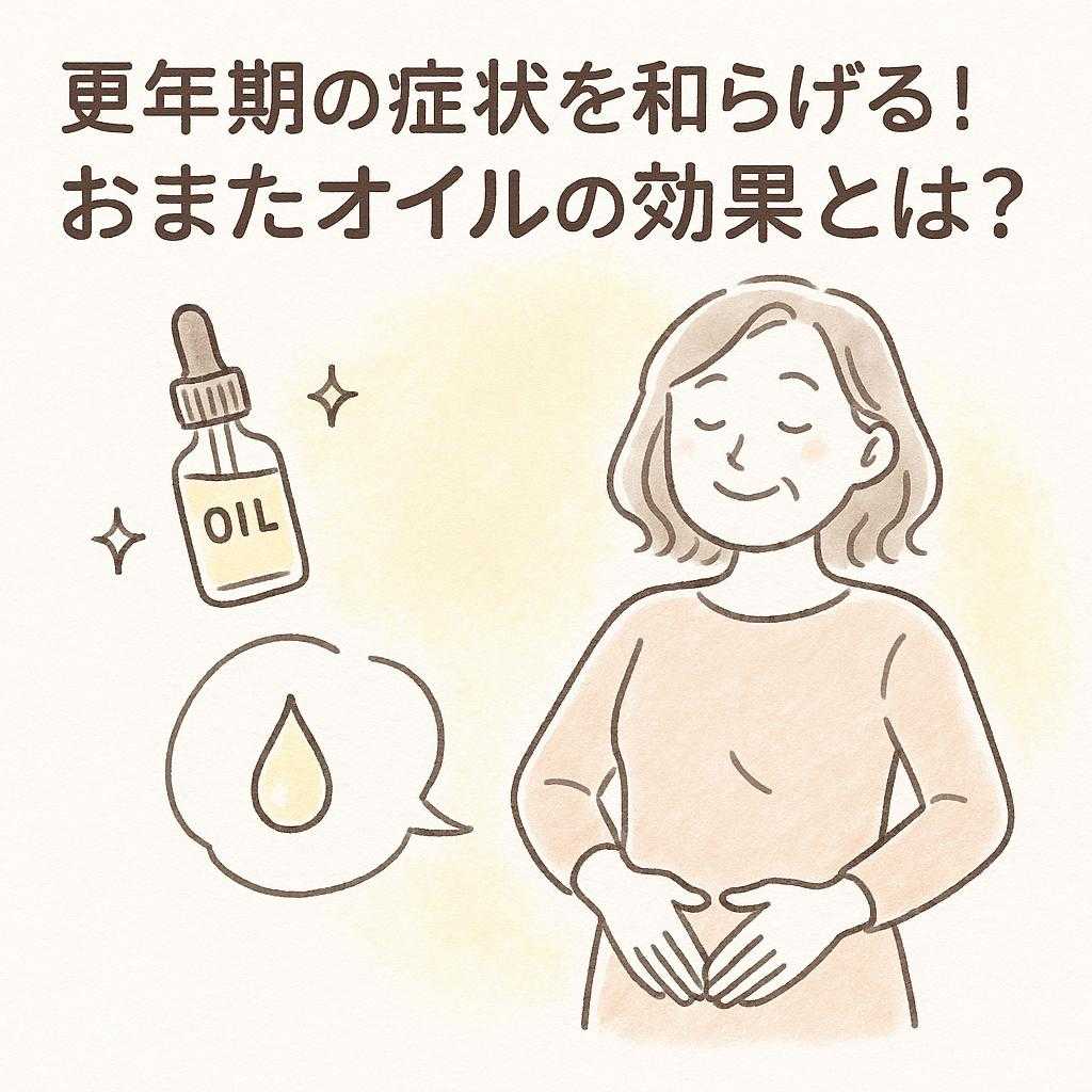 更年期の症状を和らげる！おまたオイルの効果とは？