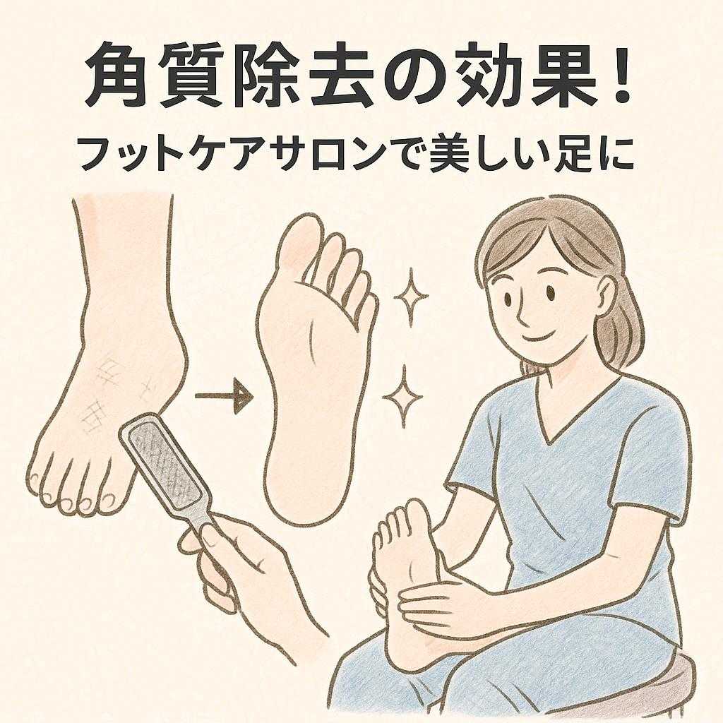 角質除去の効果！フットケアサロンで美しい足に