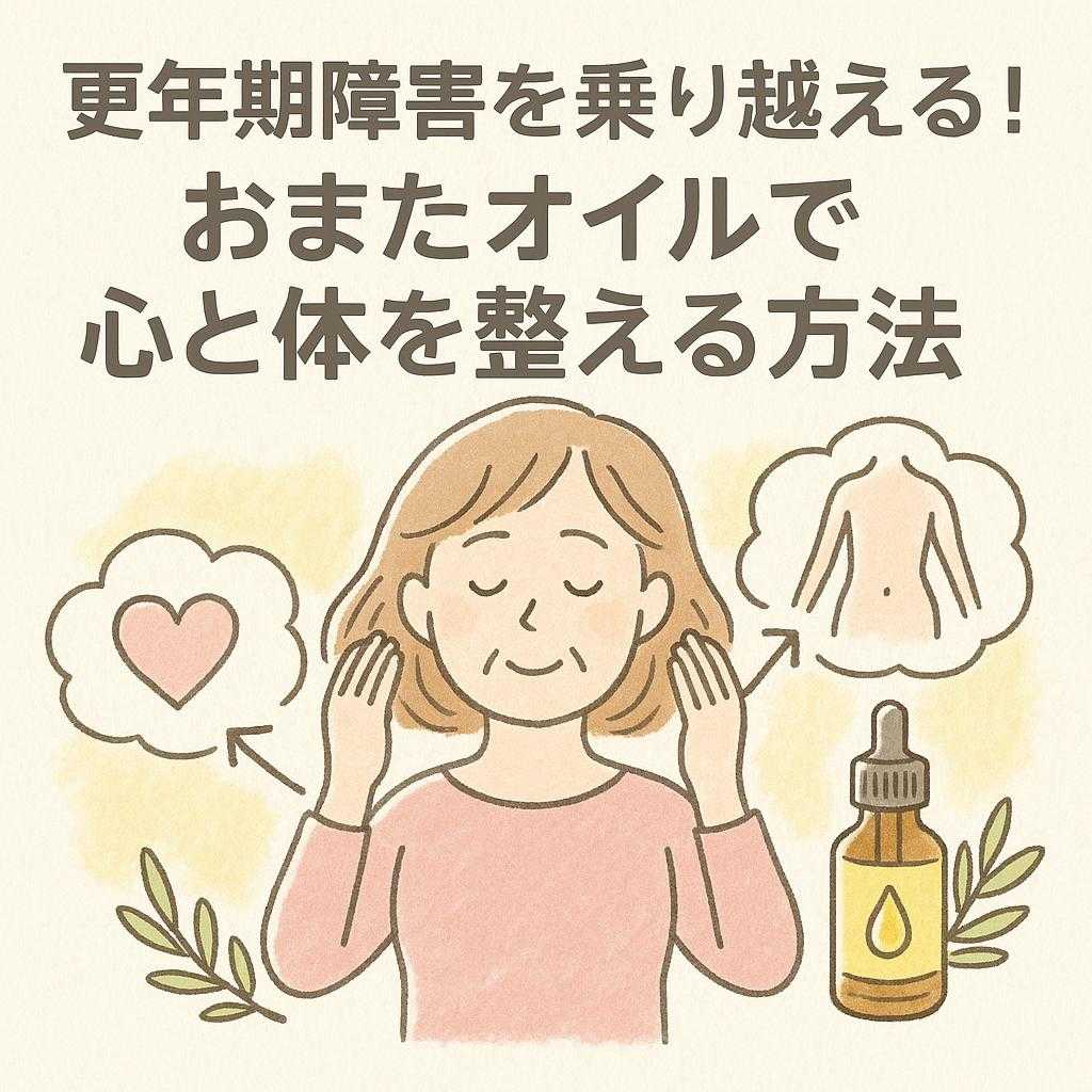 更年期障害を乗り越える！おまたオイルで心と体を整える方法
