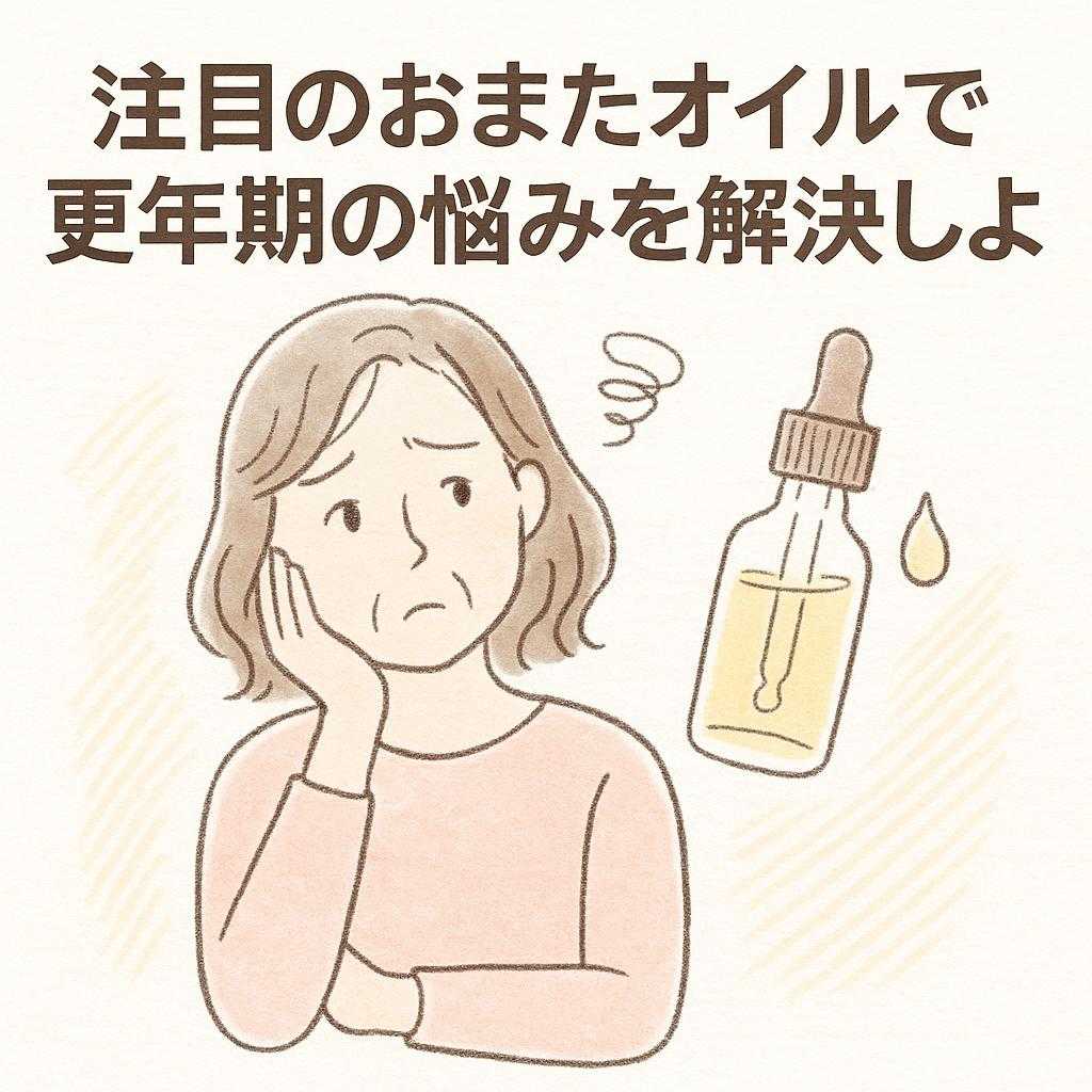 注目のおまたオイルで更年期の悩みを解決しよう