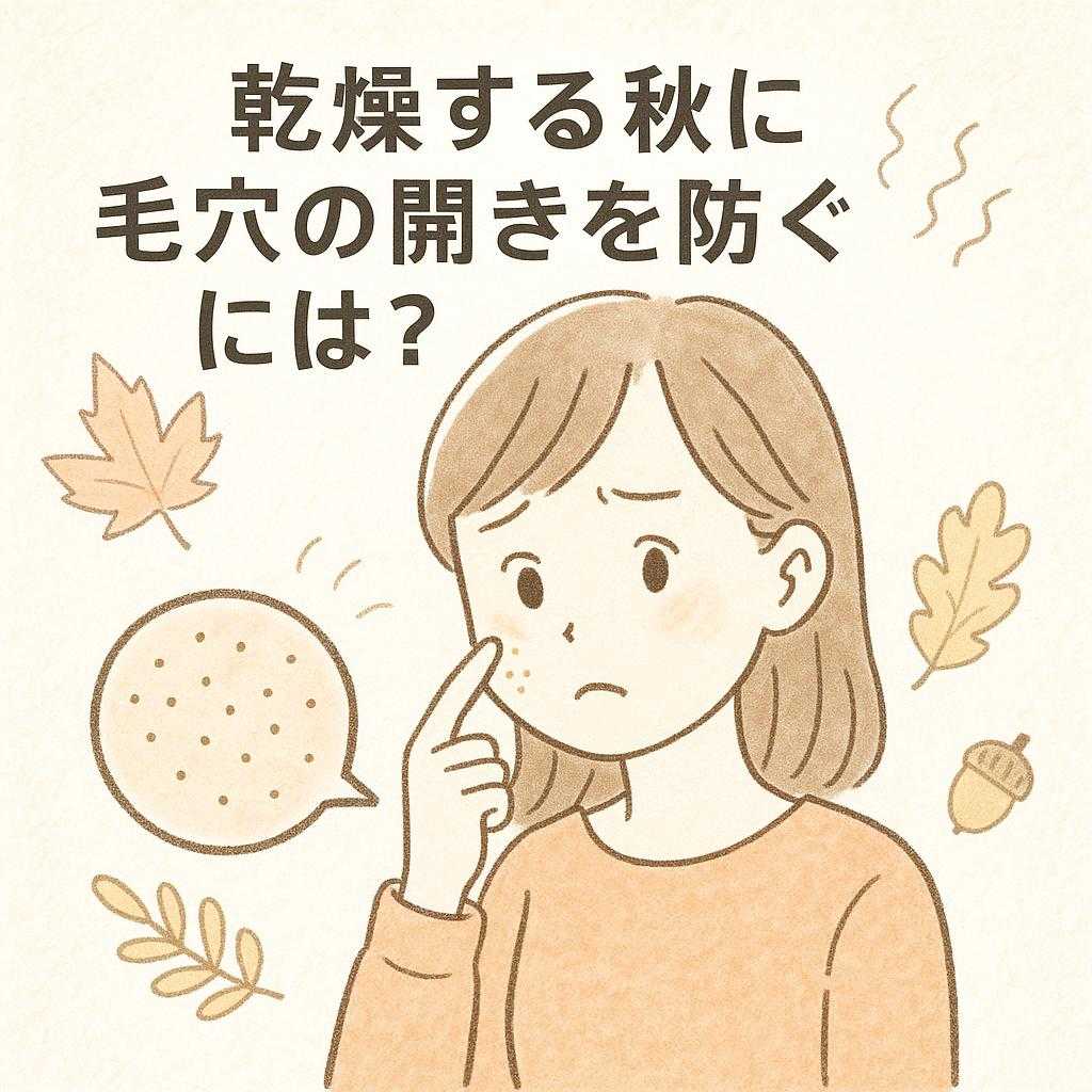 乾燥する秋に毛穴の開きを防ぐには？