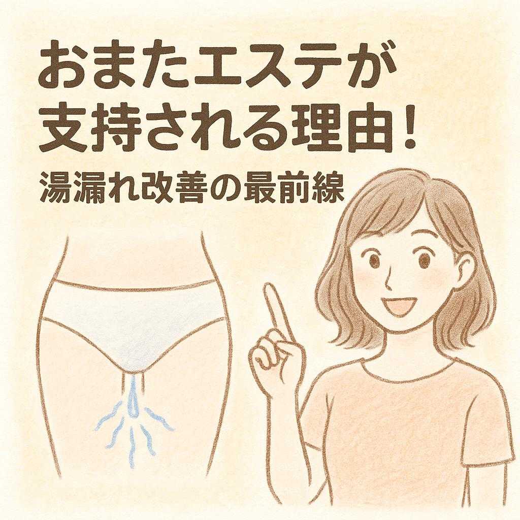 おまたエステが支持される理由！湯漏れ改善の最前線
