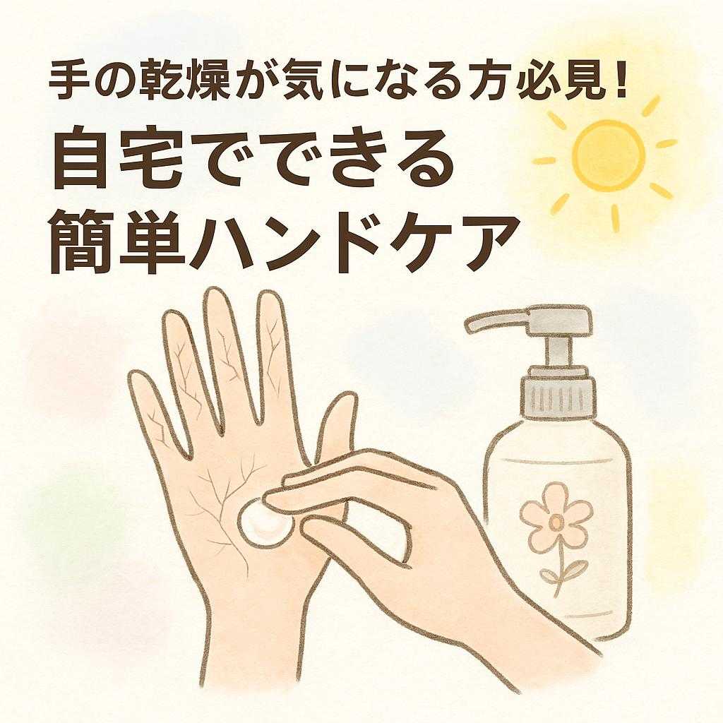 手の乾燥が気になる方必見！自宅でできる簡単ハンドケア
