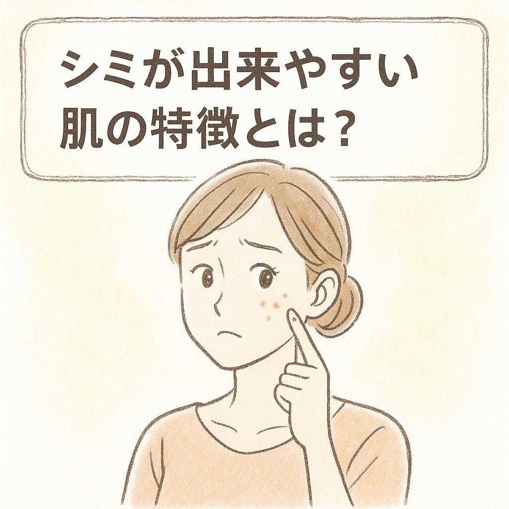 シミが出来やすい肌の特徴とは?