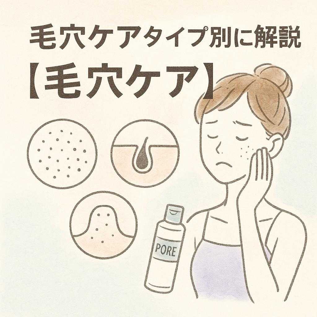 毛穴ケアタイプ別に解説【毛穴ケア】