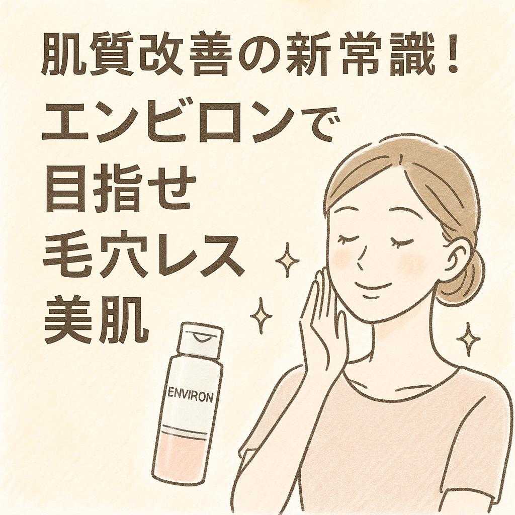 肌質改善の新常識!エンビロンで目指せ毛穴レス美肌