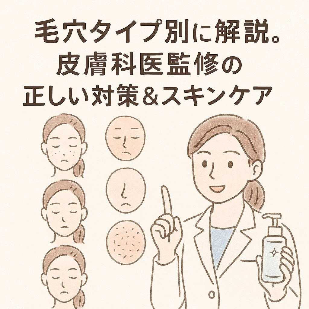 毛穴タイプ別に解説。皮膚科医監修の正しい対策&スキンケア