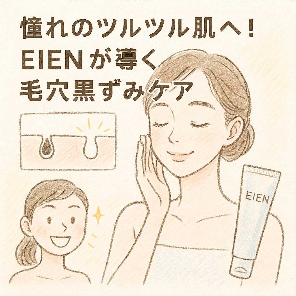 憧れのツルツル肌へ!EIENが導く毛穴黒ずみケア