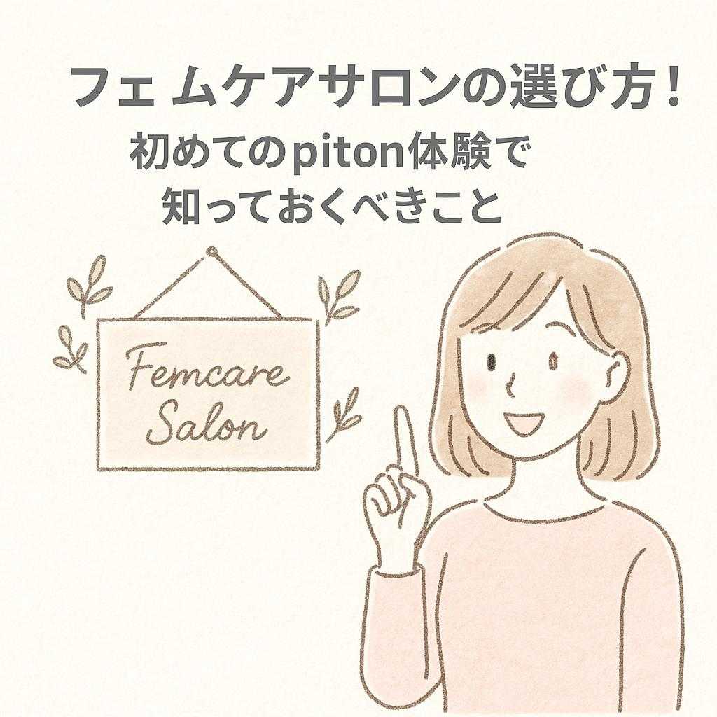 フェムケアサロンの選び方！初めてのpiton体験で知っておくべきこと