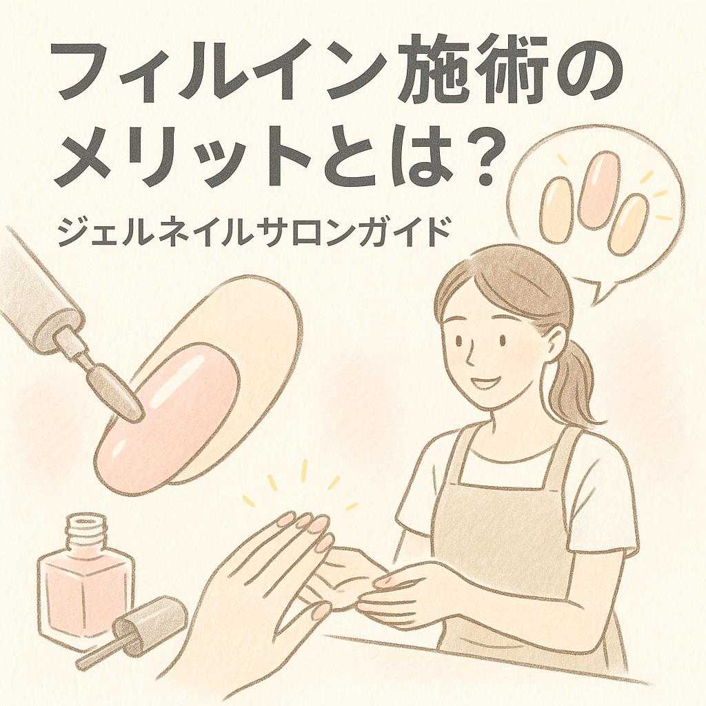 フィルイン施術のメリットとは?ジェルネイルサロンガイド