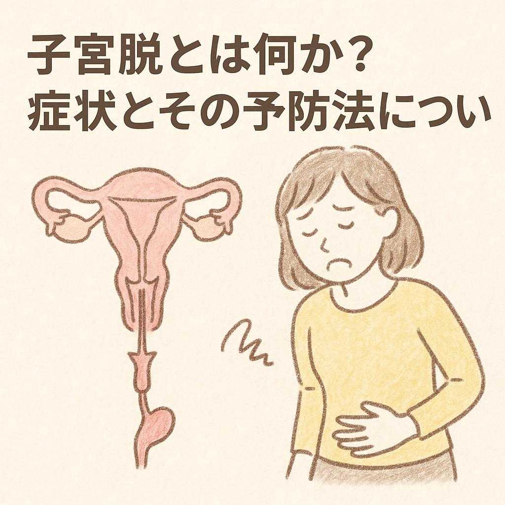 子宮脱とは何か?症状とその予防法について