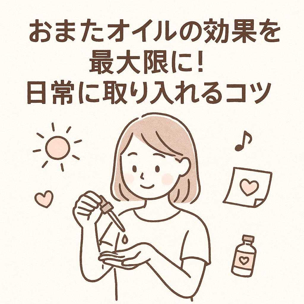 おまたオイルの効果を最大限に！日常に取り入れるコツ