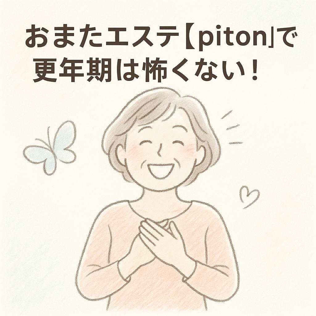 おまたエステ【piton 】で更年期は怖くない!