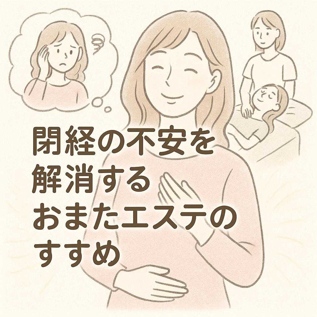 閉経の不安を解消するおまたエステのすすめ