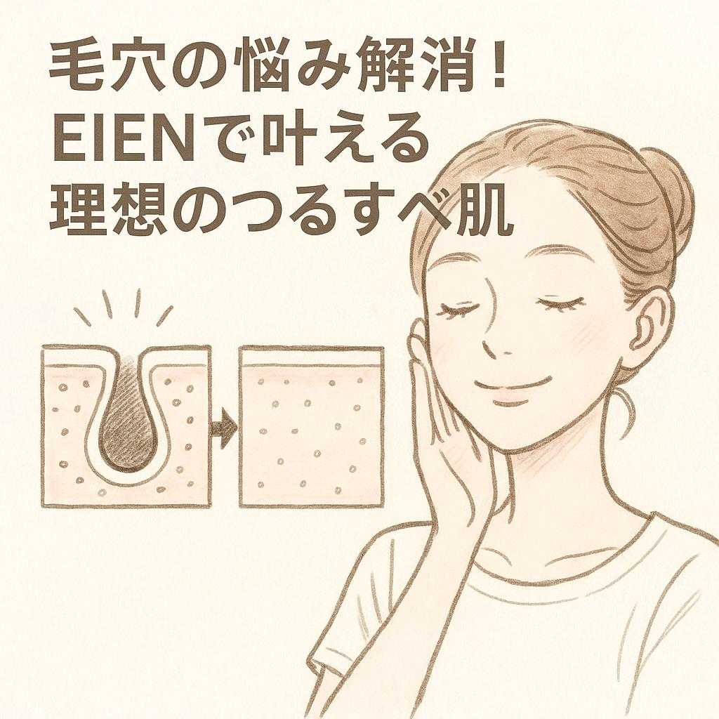 毛穴の悩み解消！EIENで叶える理想のつるすべ肌