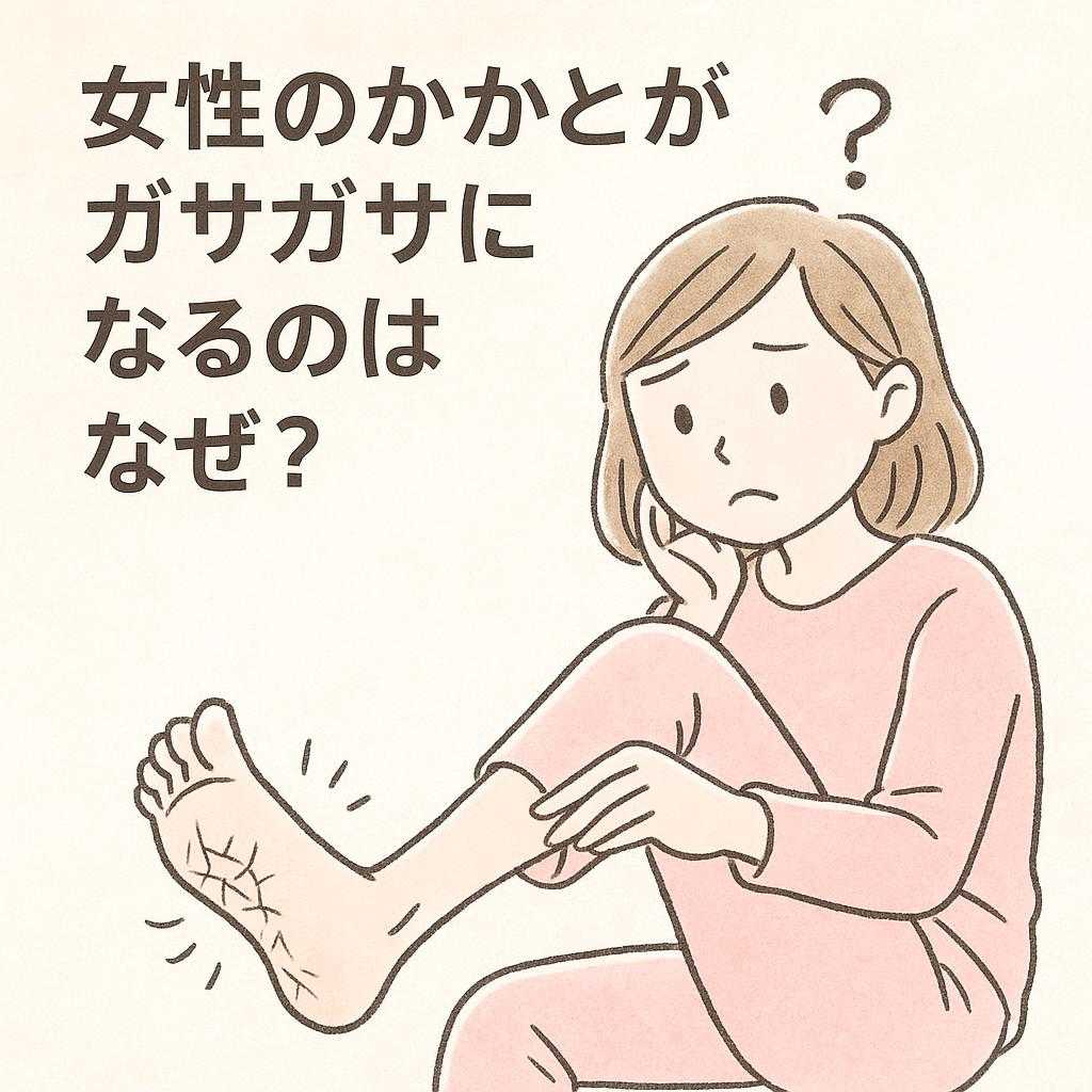 女性のかかとがガサガサにになるのはなぜ？