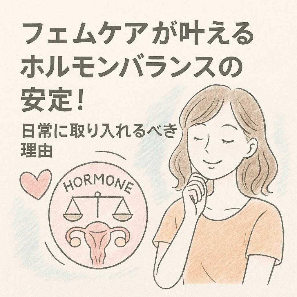 フェムケアが叶えるホルモンバランスの安定!日常に取り入れるべき理由