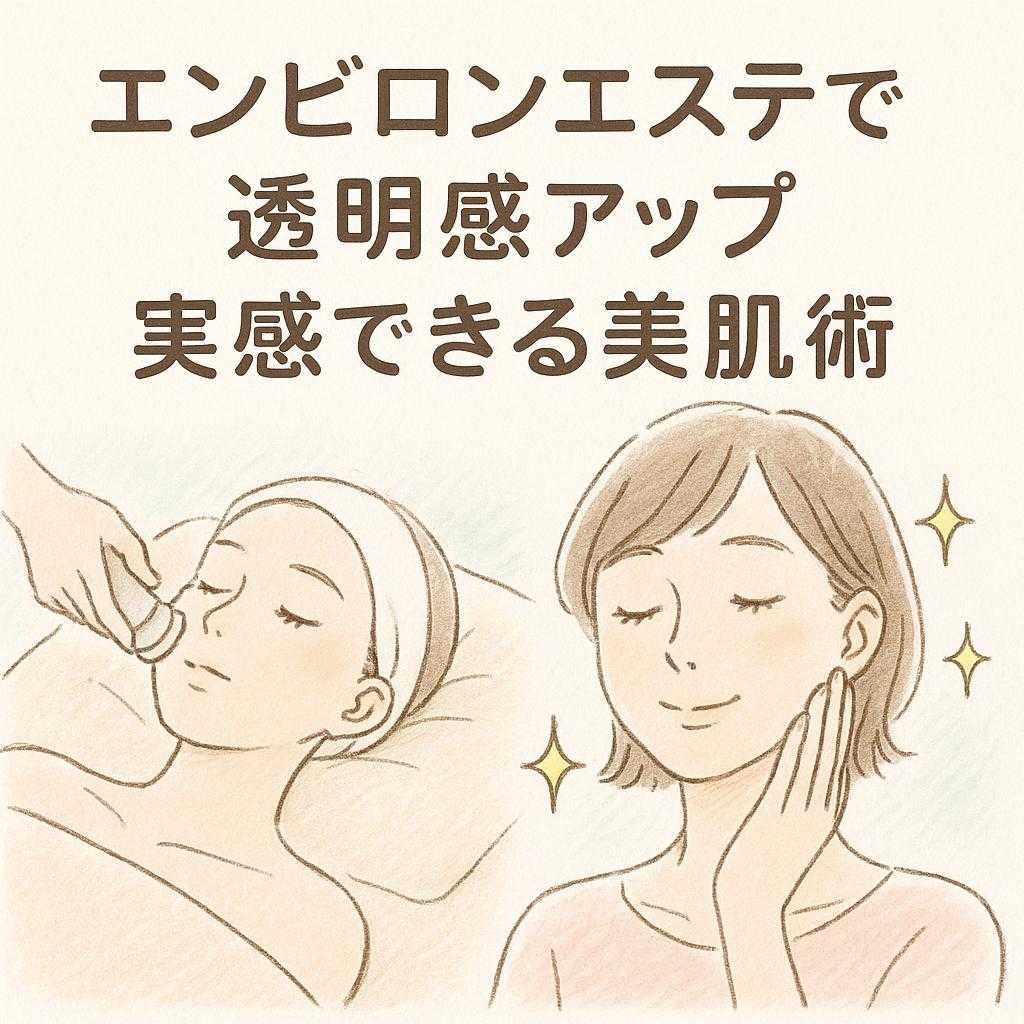 エンビロンエステで透明感アップ 実感できる美肌術