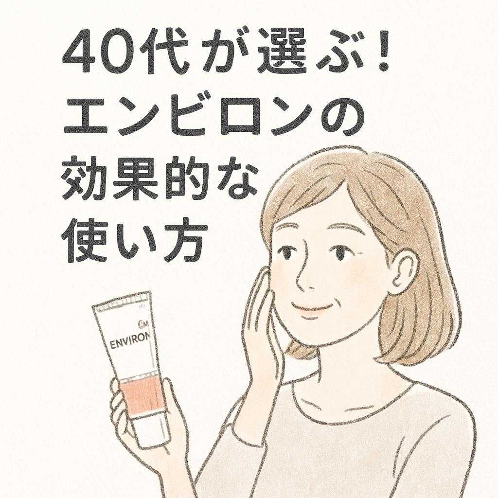 40代が選ぶ！エンビロンの効果的な使い方
