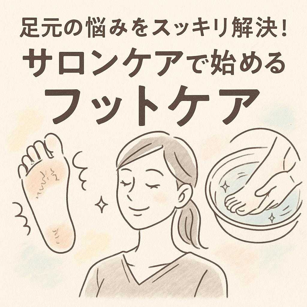 足元の悩みをスッキリ解決！サロンケアで始めるフットケア