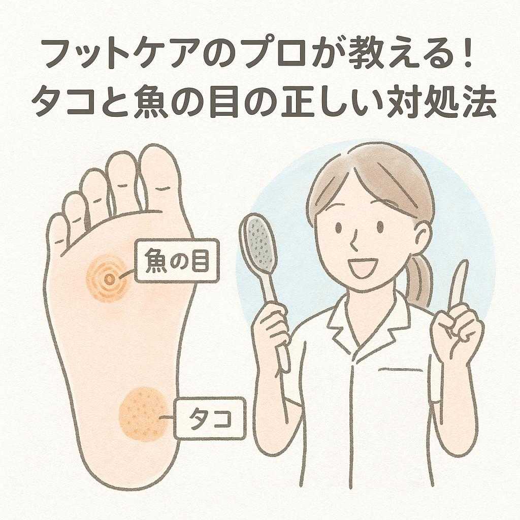 フットケアのプロが教える!タコと魚の目の正しい対処法