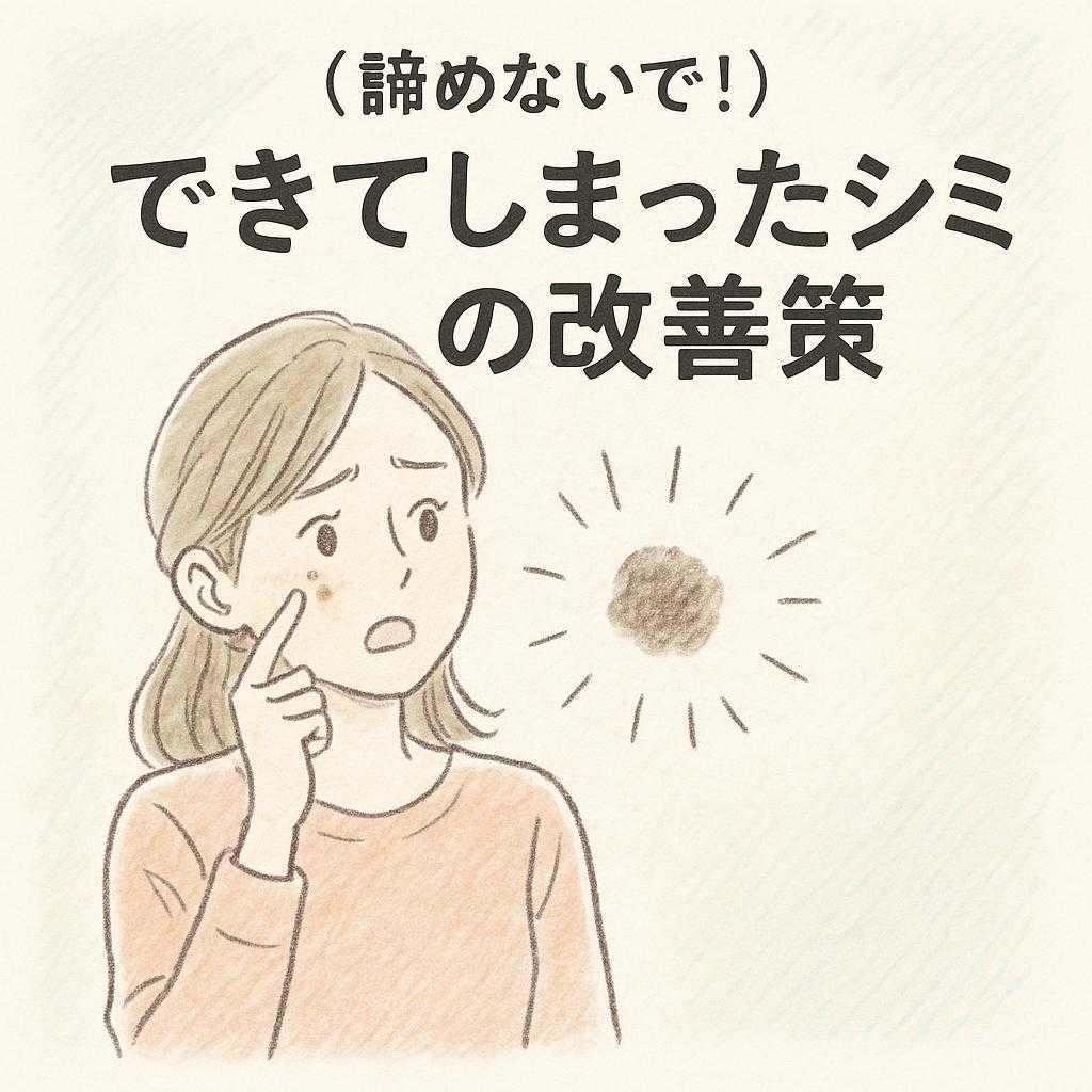 諦めないで！できてしまったシミの改善策