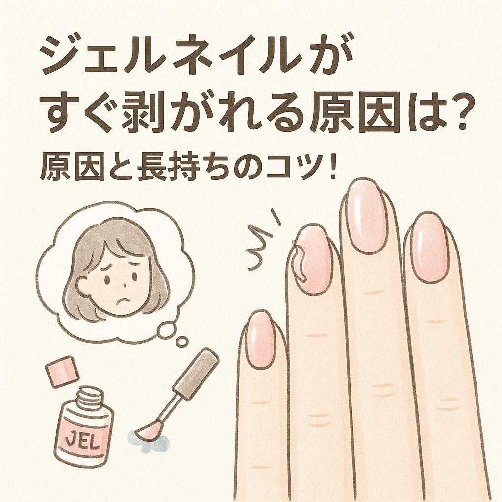 ジェルネイルがすぐ剥がれる原因は？原因と長持ちのコツ！