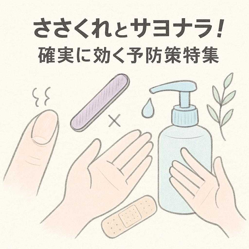 ささくれとサヨナラ!確実に効く予防策特集