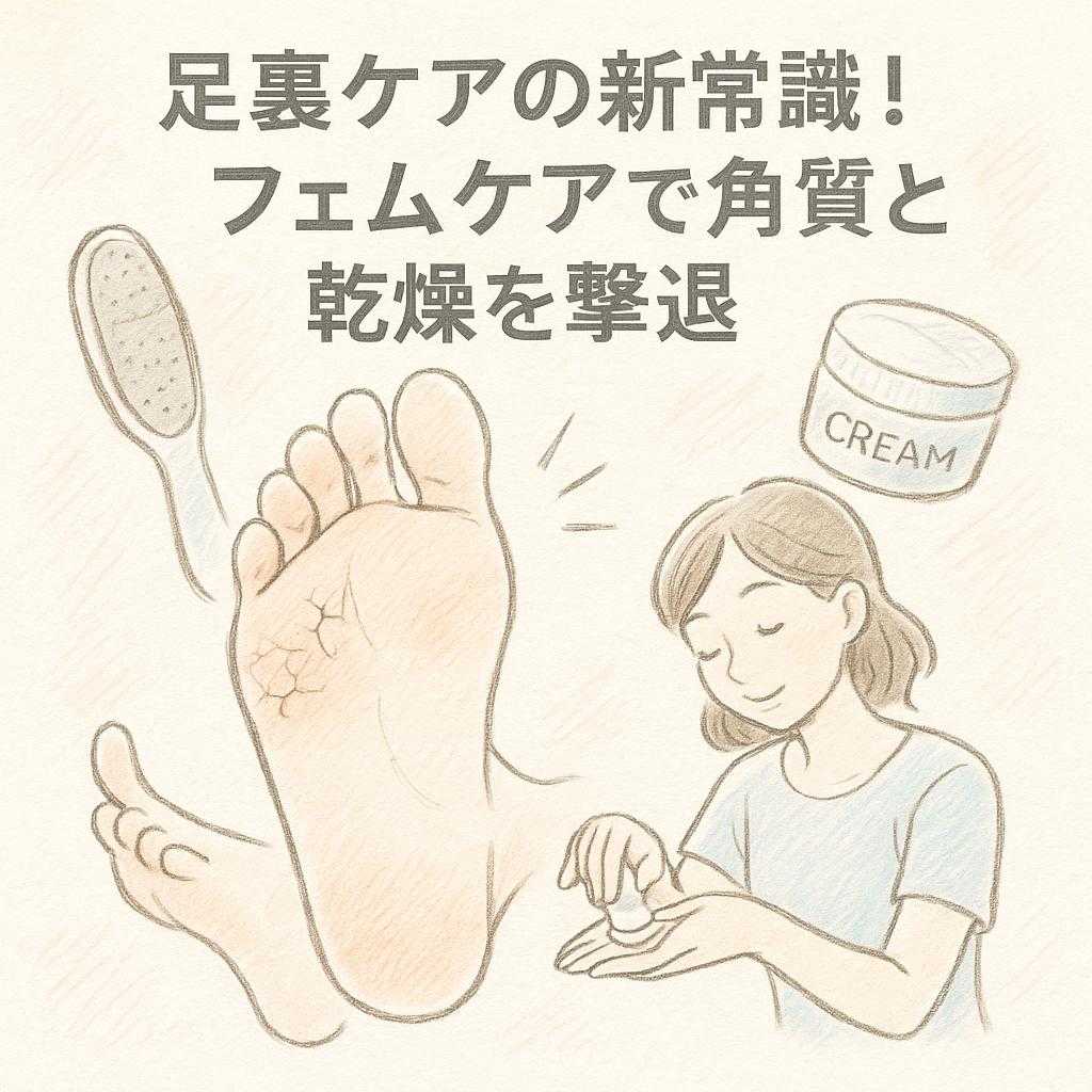 足裏ケアの新常識！フェムケアで角質と乾燥を撃退