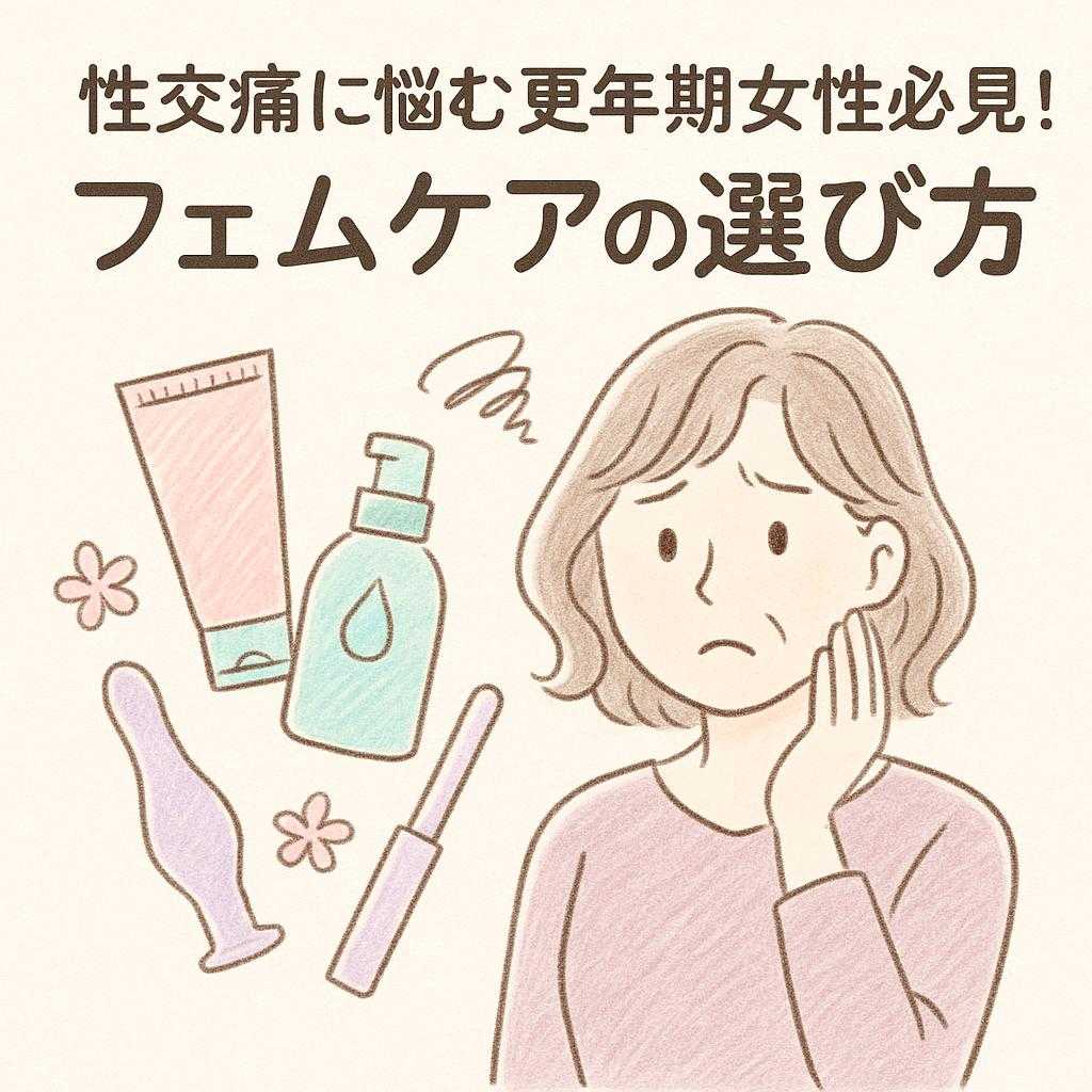 性交痛に悩む更年期女性必見!フェムケアの選び方