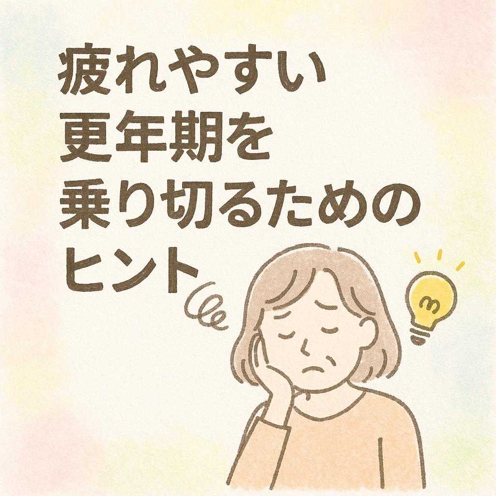 疲れやすい更年期を乗り切るためのヒント