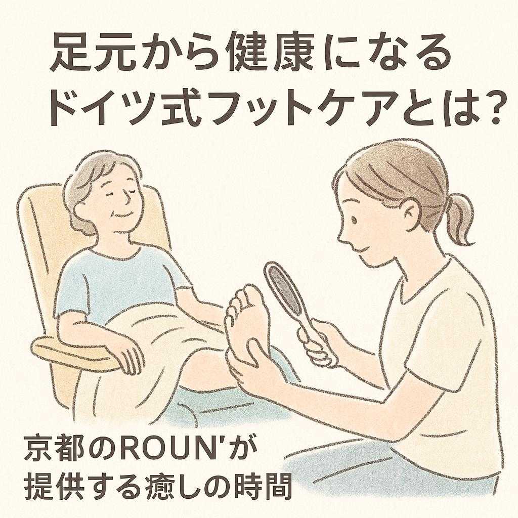 足元から健康になるドイツ式フットケアとは?京都のROUN'が提供する癒しの時間