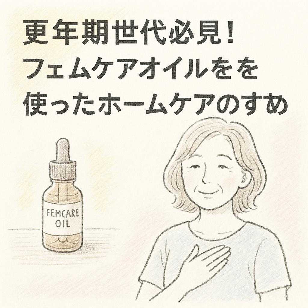 更年期世代必見！フェムケアオイルを使ったホームケアのすすめ
