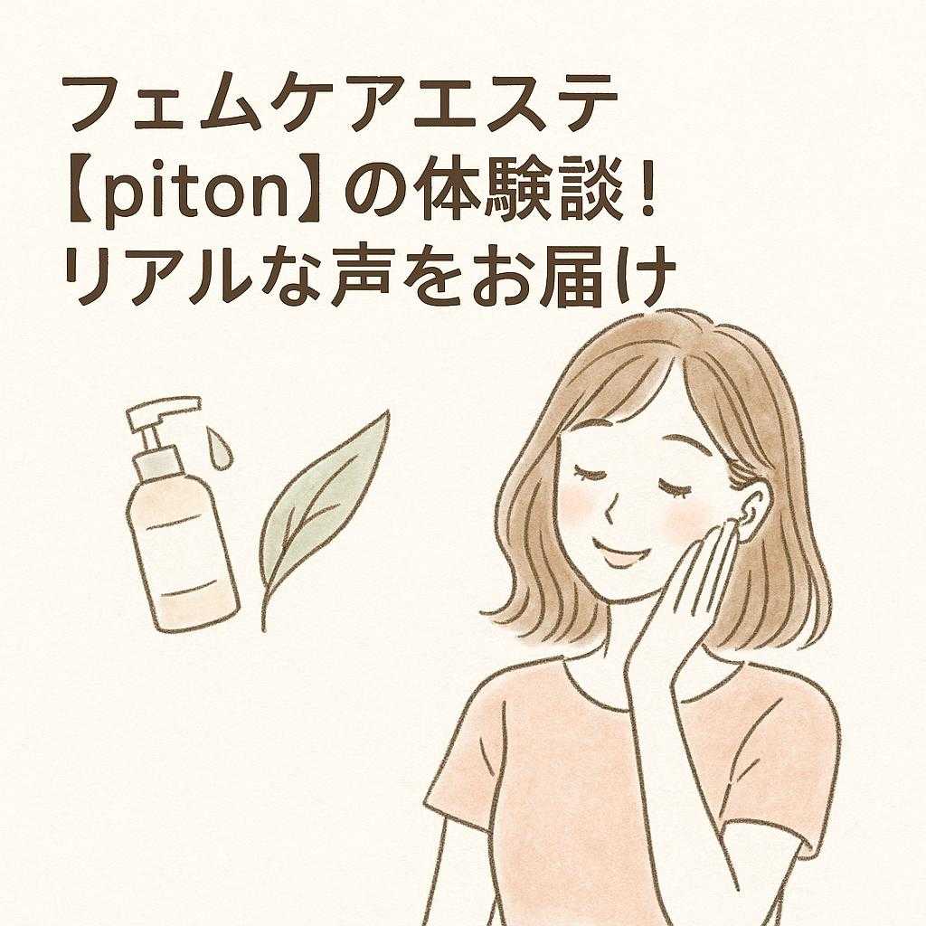 フェムケアエステ【piton】の体験談！リアルな声をお届け