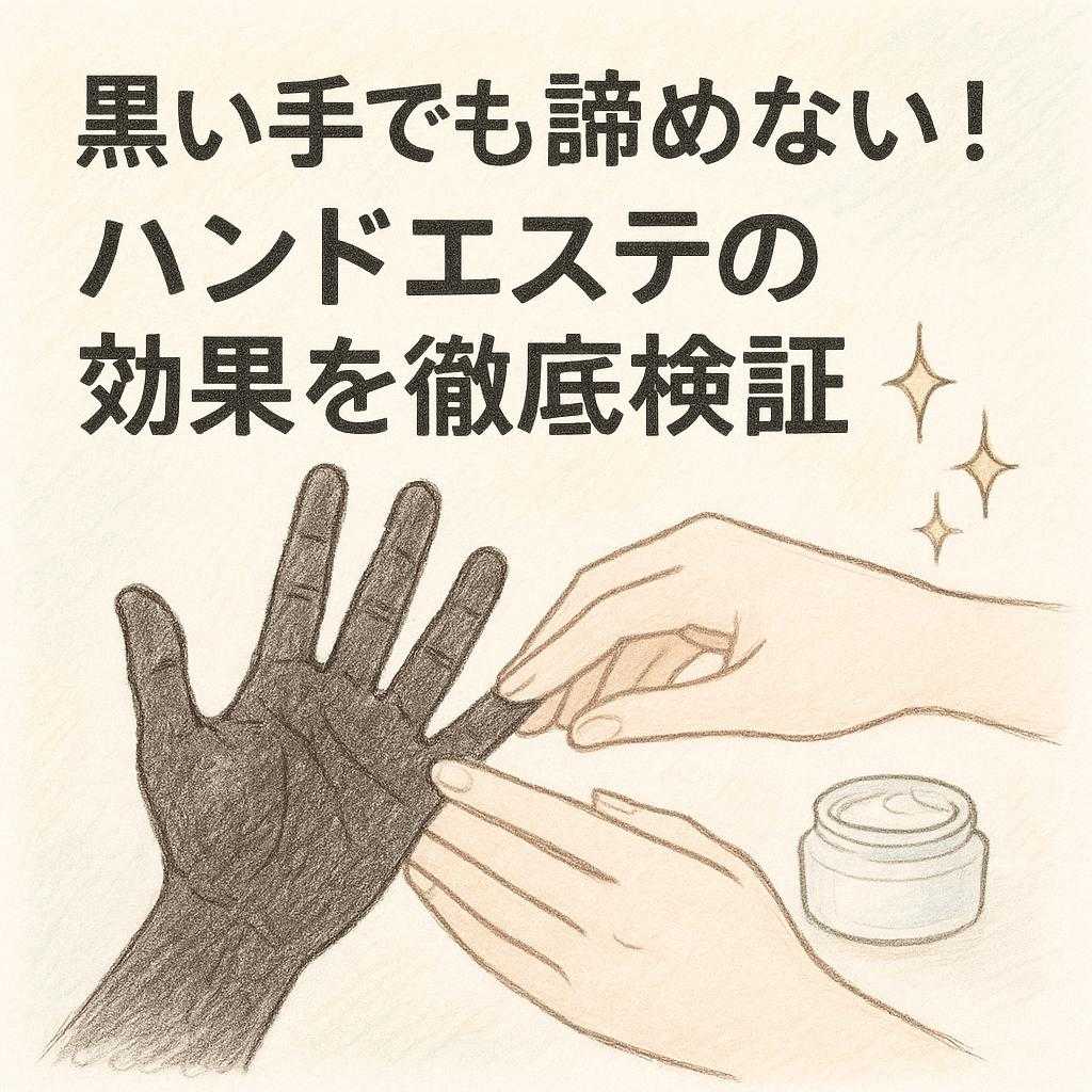 黒い手でも諦めない！ハンドエステの効果を徹底検証