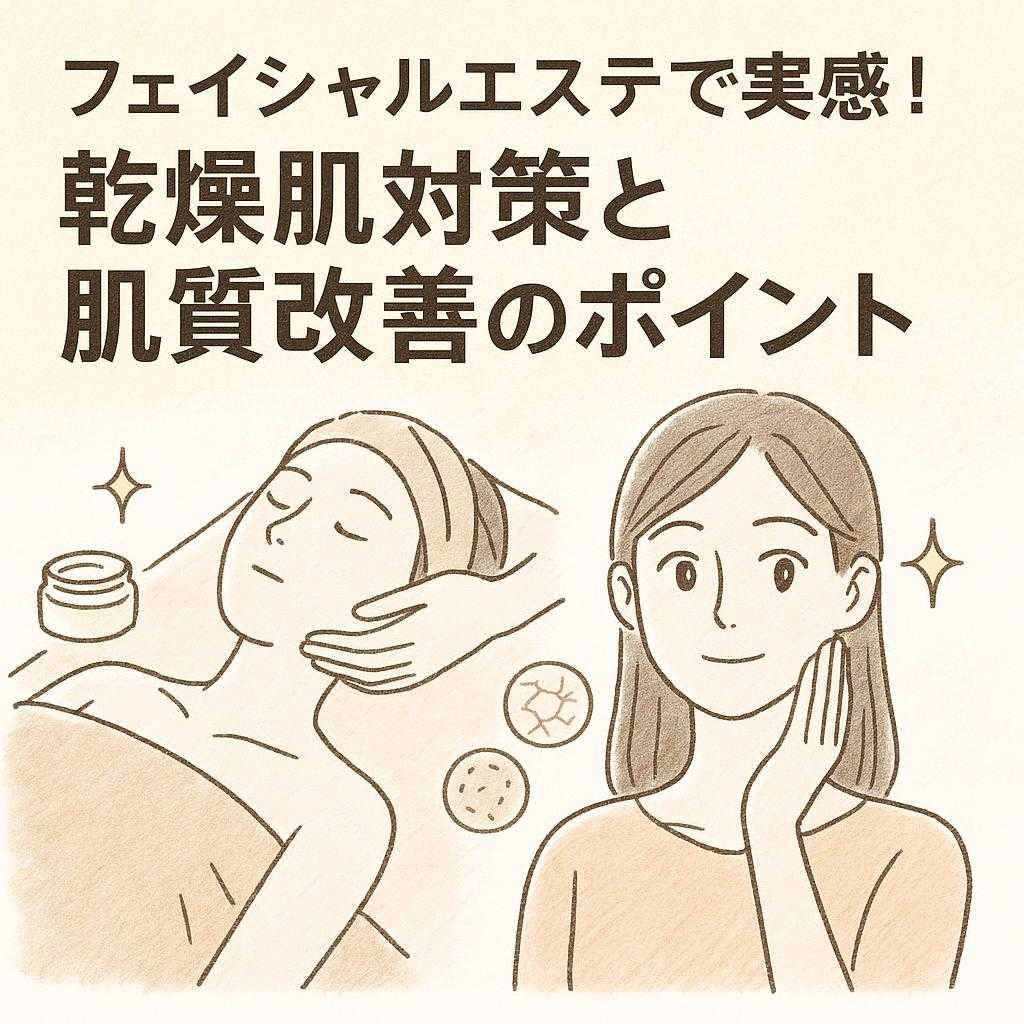 フェイシャルエステで実感!乾燥肌対策と肌質改善のポイント