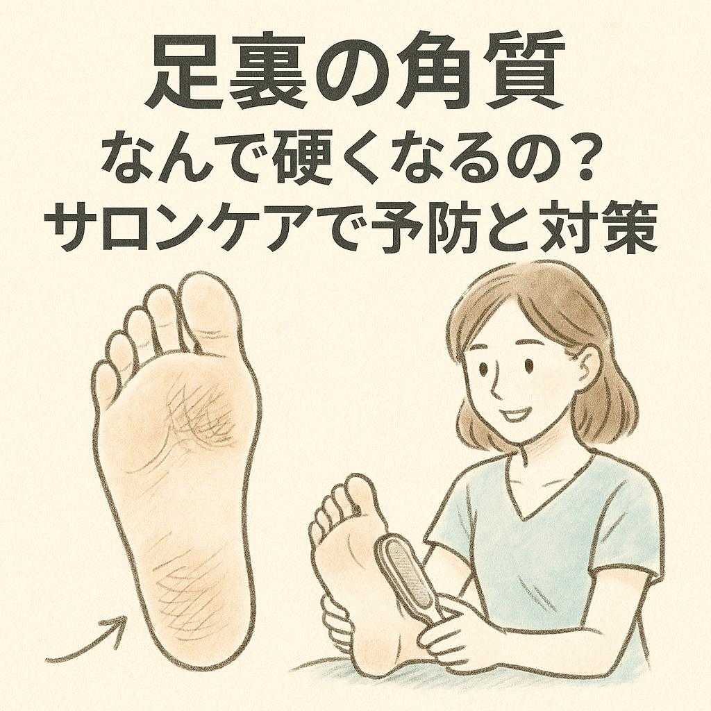 足裏の角質　なんで硬くなるの？サロンケアで予防と対策
