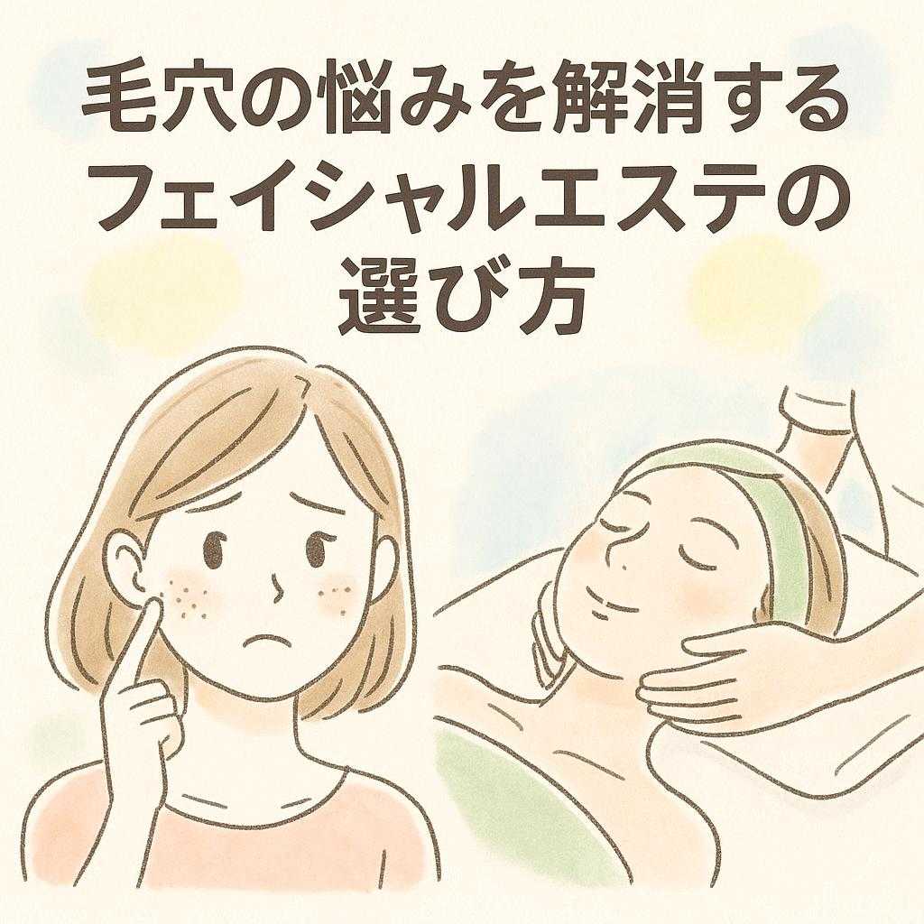毛穴の悩みを解消するフェイシャルエステの選び方