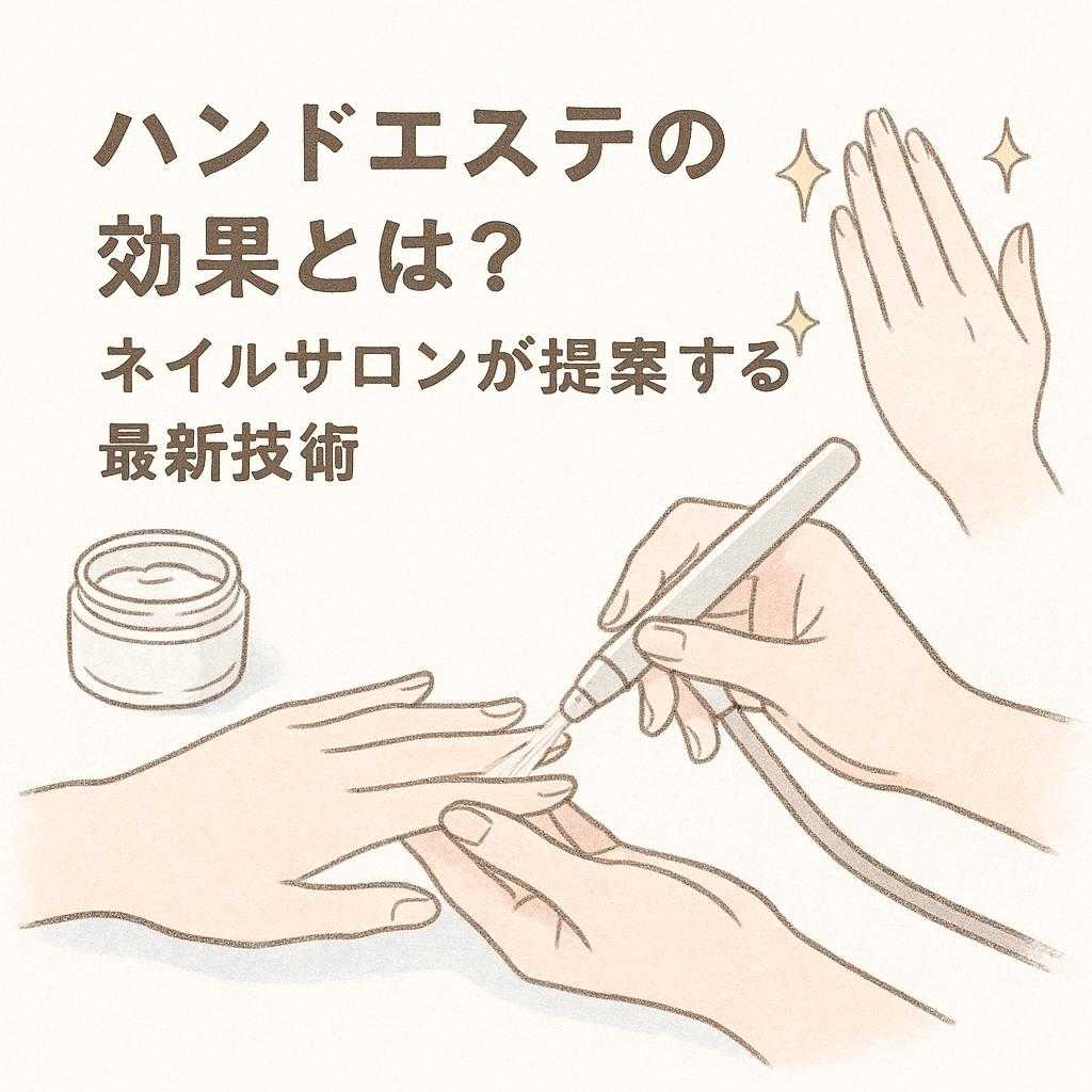 ハンドエステの効果とは？ネイルサロンが提案する最新技術