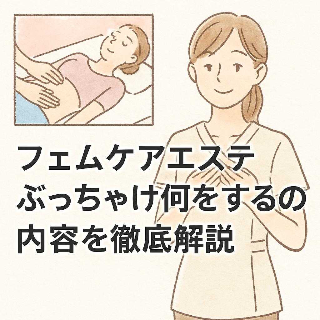 フェムケアエステ ぶっちゃけ何をするの?内容を徹底解説