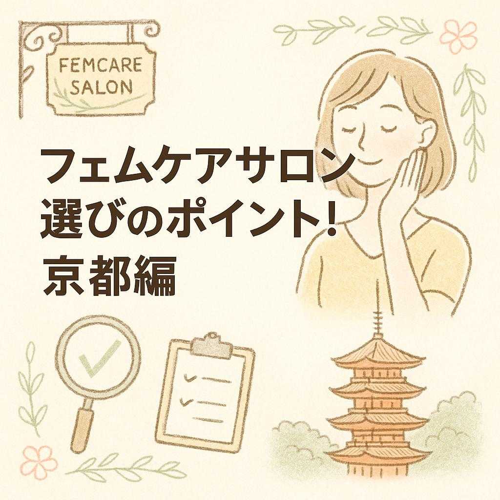 フェムケアサロン選びのポイント!京都編