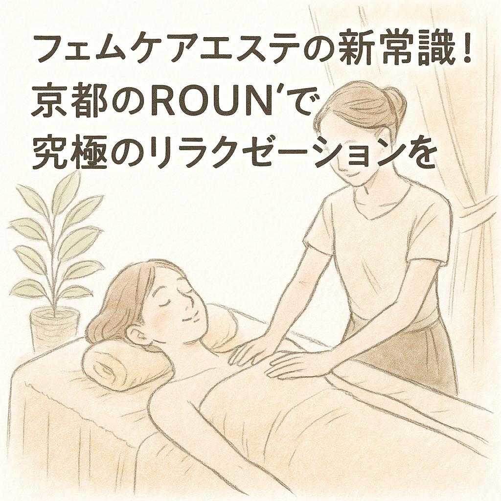フェムケアエステの新常識!京都のROUN'で究極のリラクゼーションを
