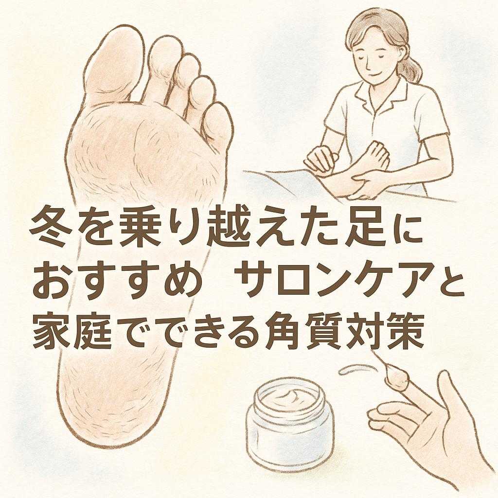 冬を乗り越えた足におすすめ・サロンケアと家庭でできる角質対策