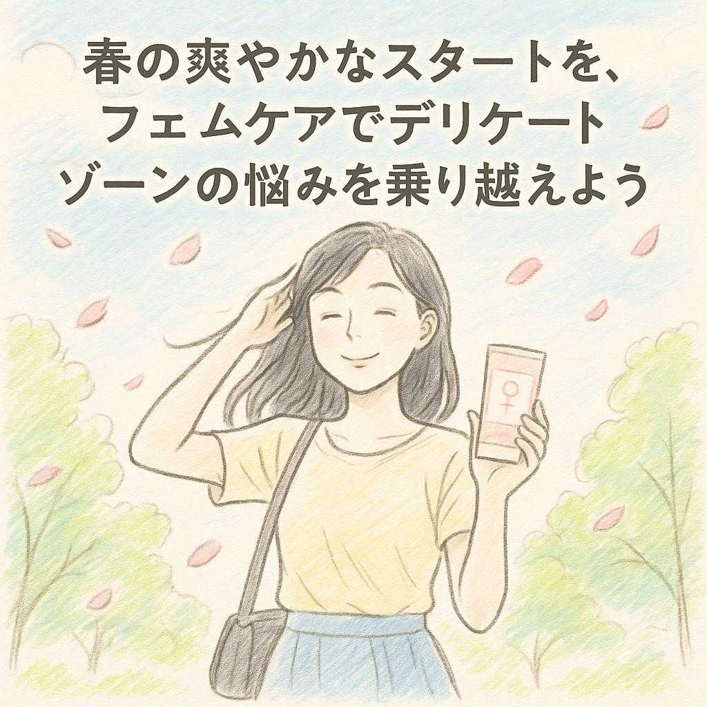 春の爽やかなスタートを、フェムケアでデリケートゾーンの悩みを乗り越えよう