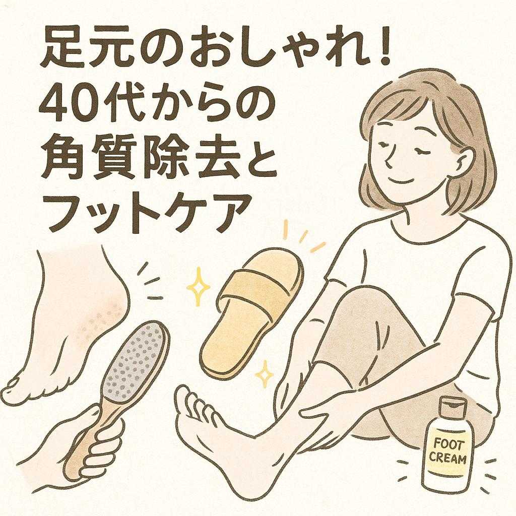 足元のおしゃれ！40代からの角質除去とフットケア