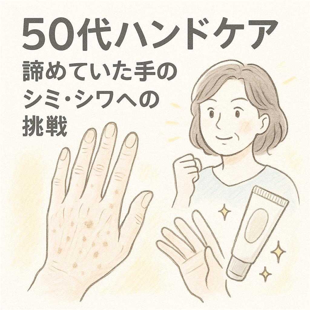 50代ハンドケア 諦めていた手のシミ・シワへの挑戦