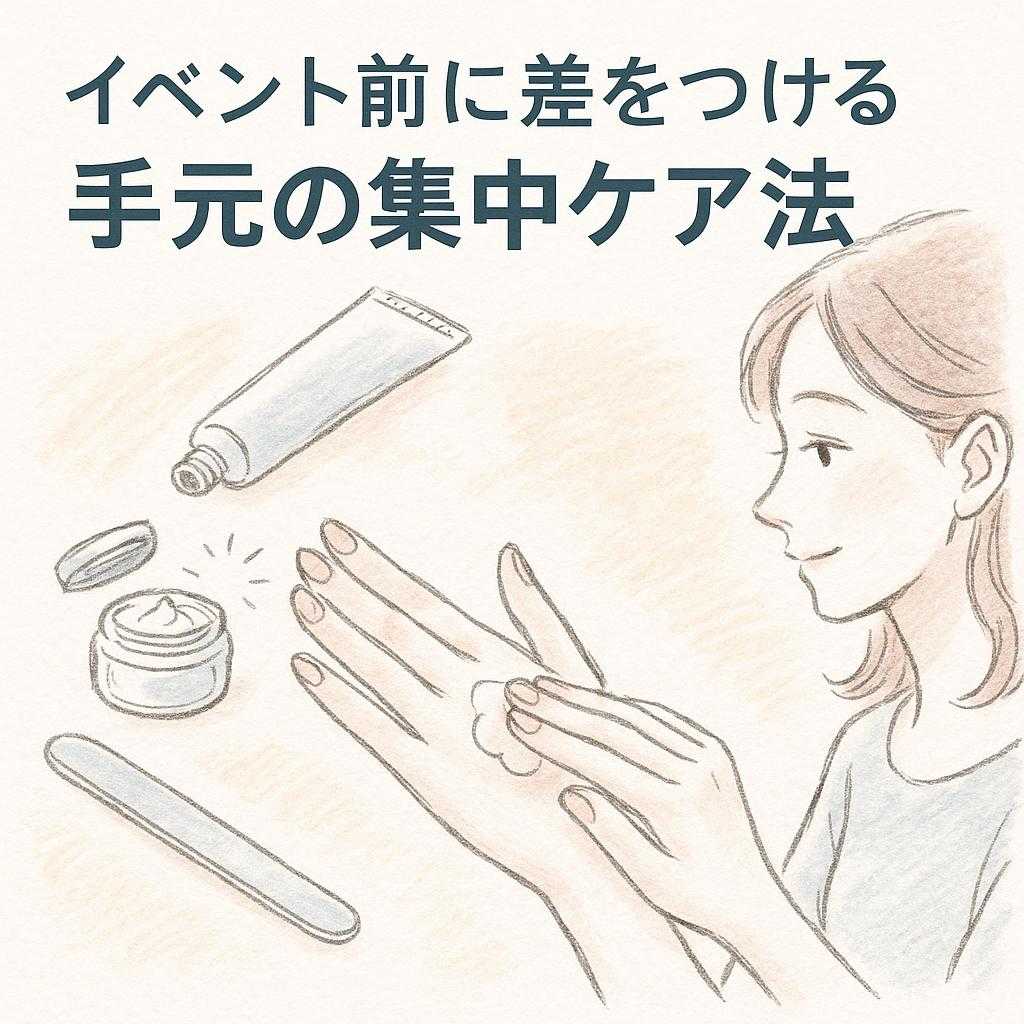 イベント前に差をつける手元の集中ケア法