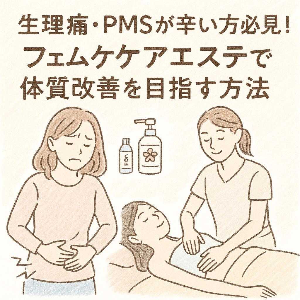 生理痛・PMSが辛い方必見！フェムケアエステで体質改善を目指す方法